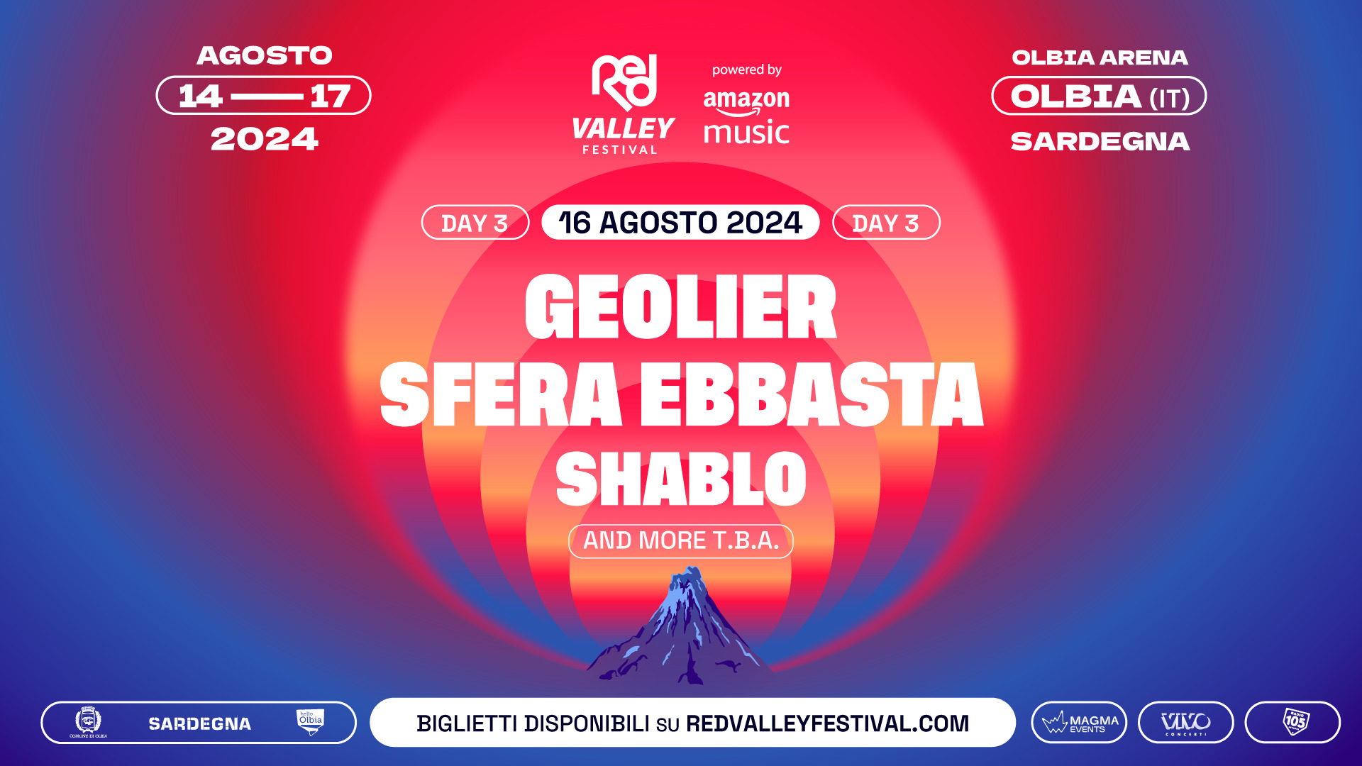 Tickets Day3 Biglietti Red Valley Festival 2024