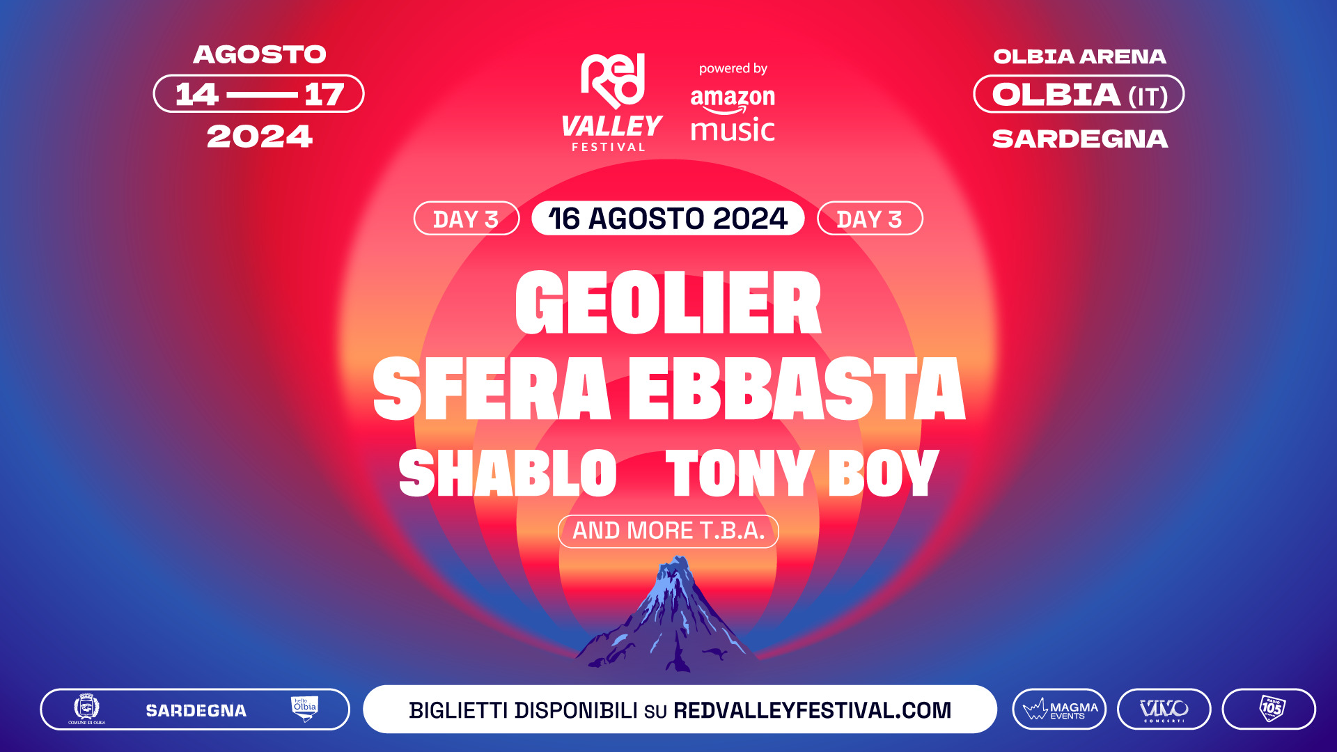 Tickets Day3 Biglietti Red Valley Festival 2024