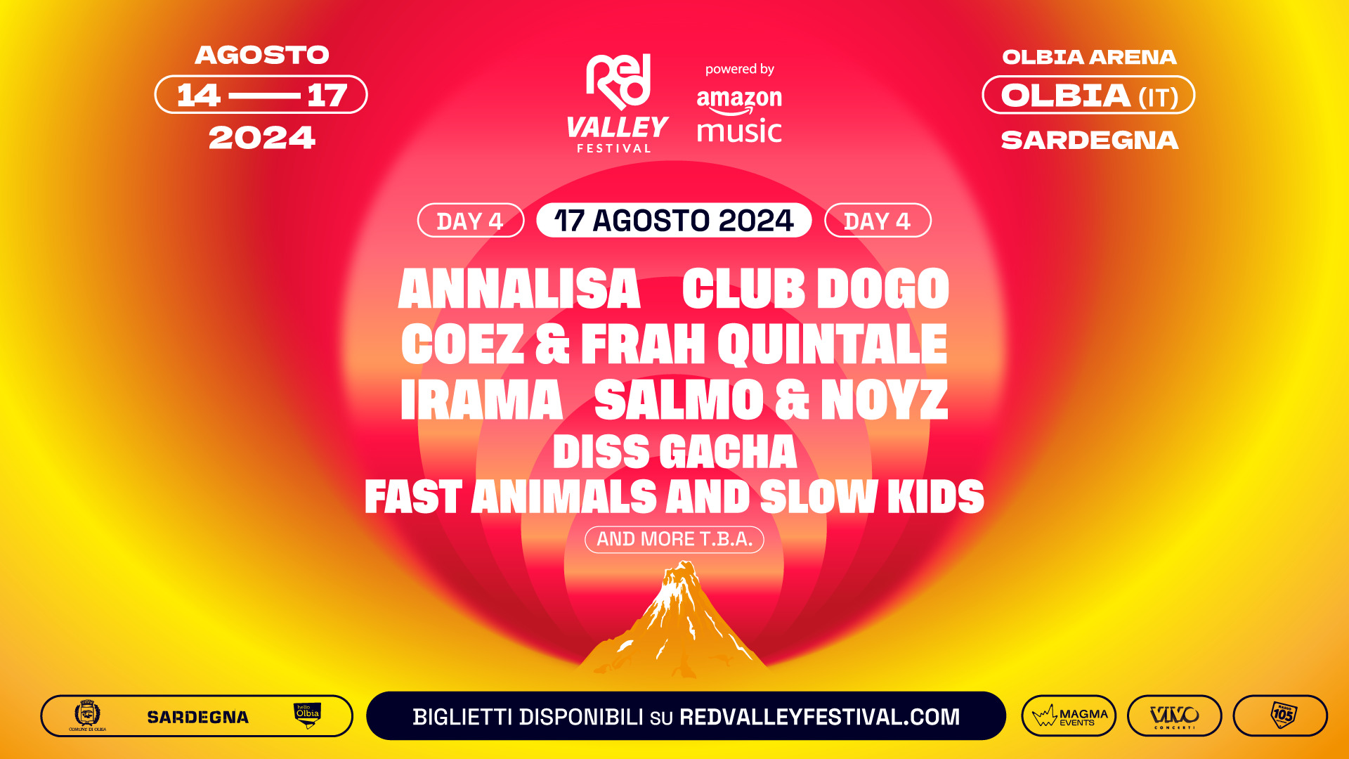 Tickets Day4 Biglietti Red Valley Festival 2024