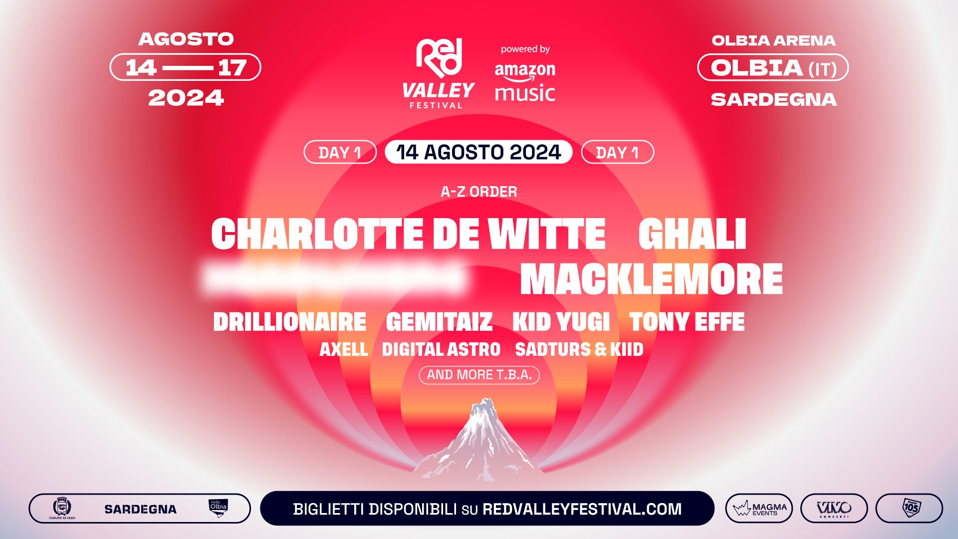 Tickets Day1 Biglietti Red Valley Festival 2024