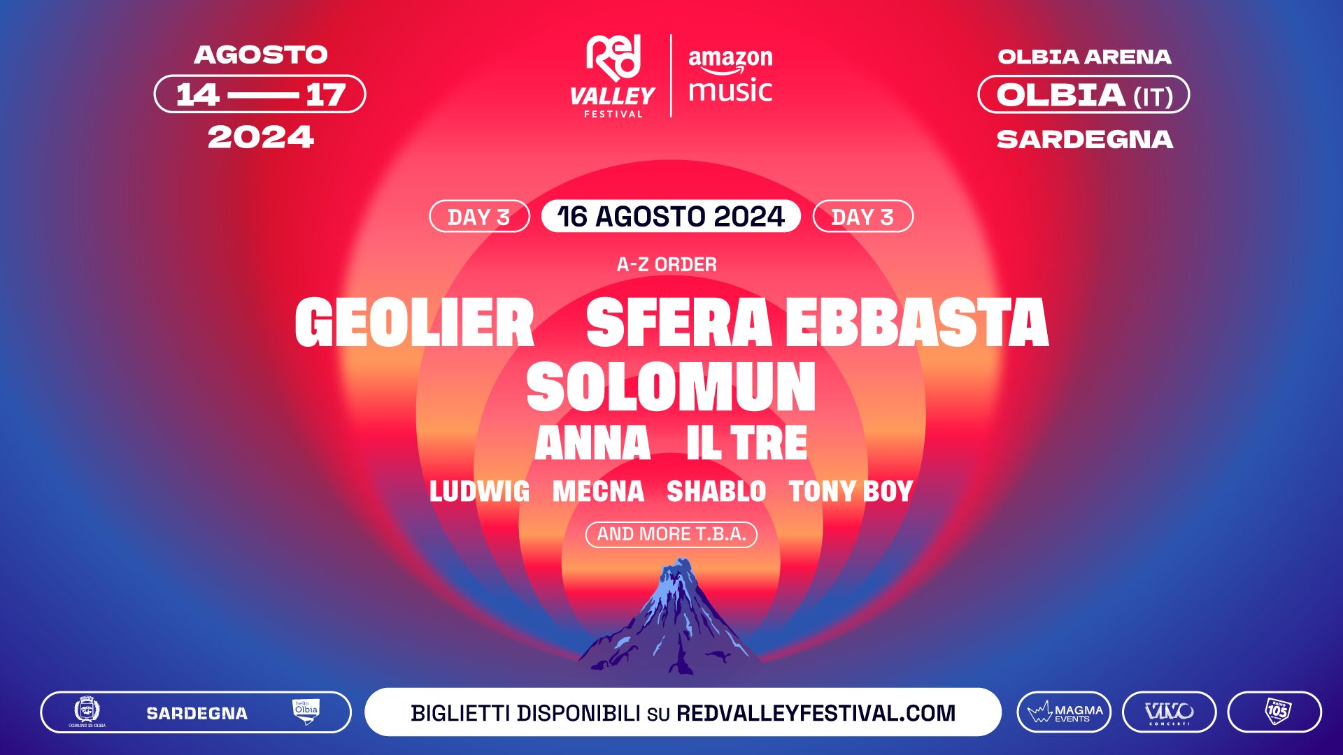 Tickets Day3 Biglietti Red Valley Festival 2024