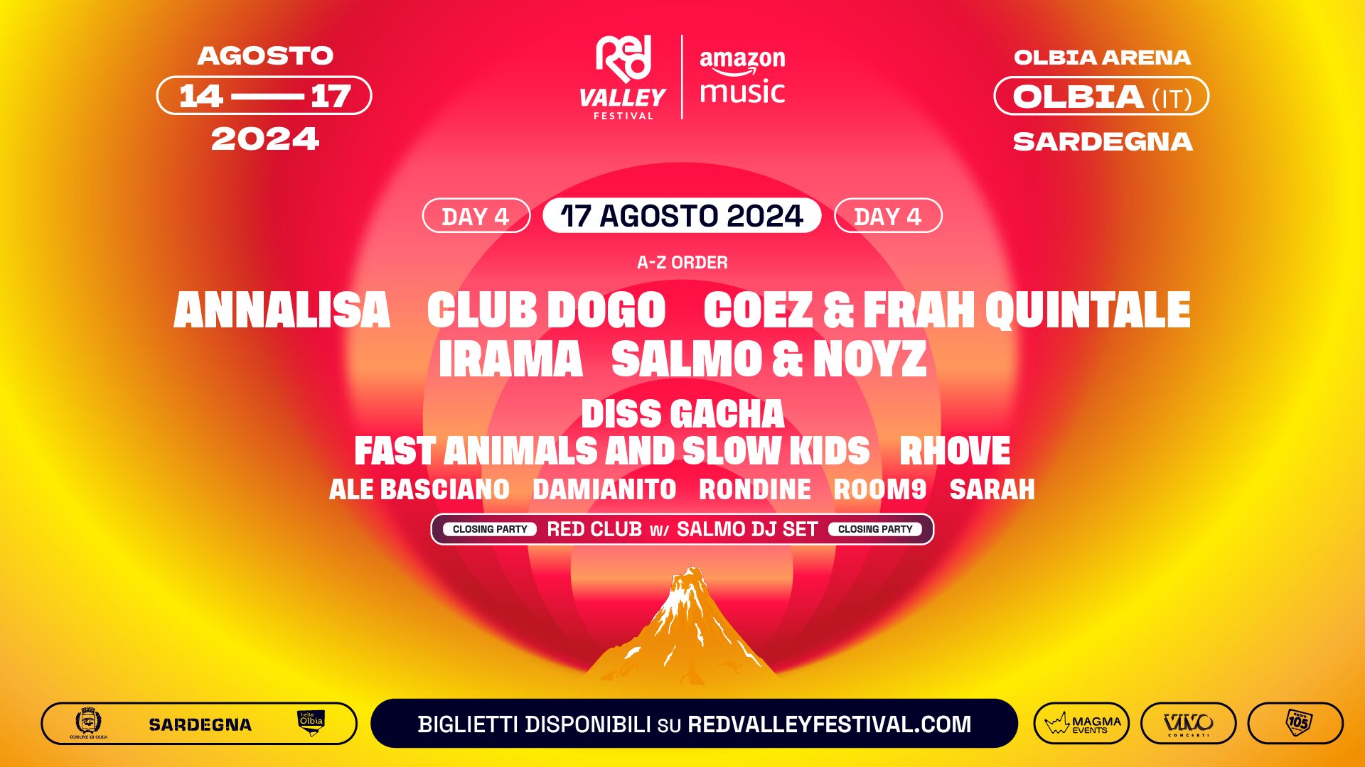 Tickets Day4 Biglietti Red Valley Festival 2024